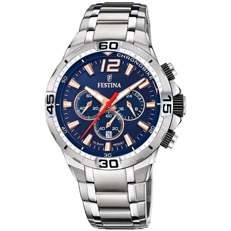 Chronograph Watch - Festina F20522/4 Men's Blue Chrono Bike Watch