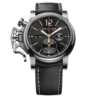 Chronograph Watch - Graham Black Chronofighter Vintage Watch 2CVAS.B26A