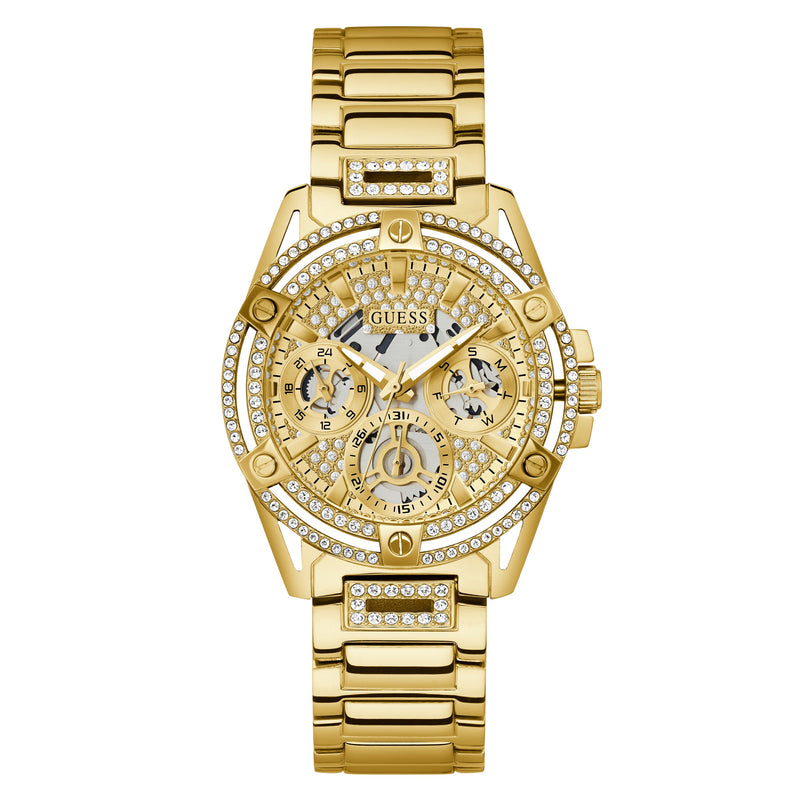 Chronograph Watch - Guess GW0464L2 Ladies Queen Gold Watch