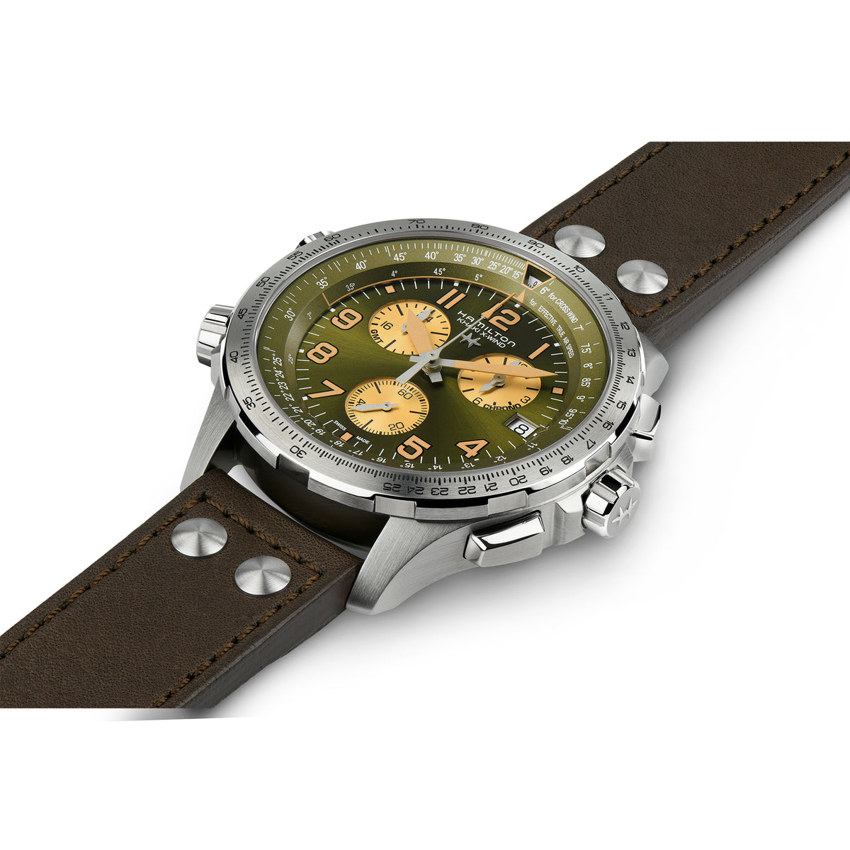 Hamilton Khaki Aviation XWind GMT Quartz Men s Green Watch