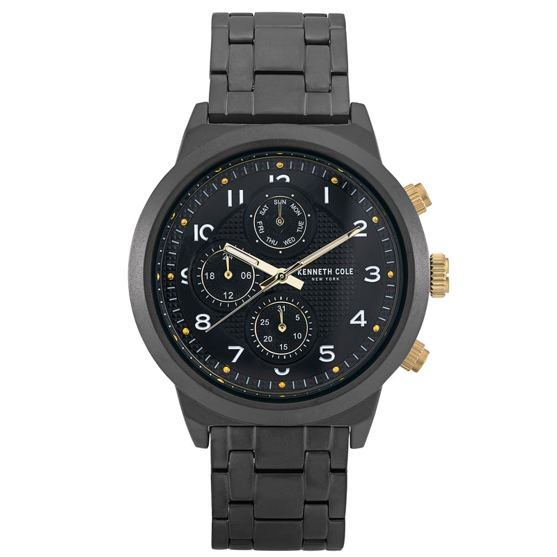 Chronograph Watch - Kenneth Cole Men's Black Watch KC50884005