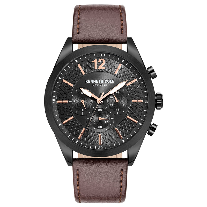 Chronograph Watch - Kenneth Cole Men's Brown Watch KC51085004