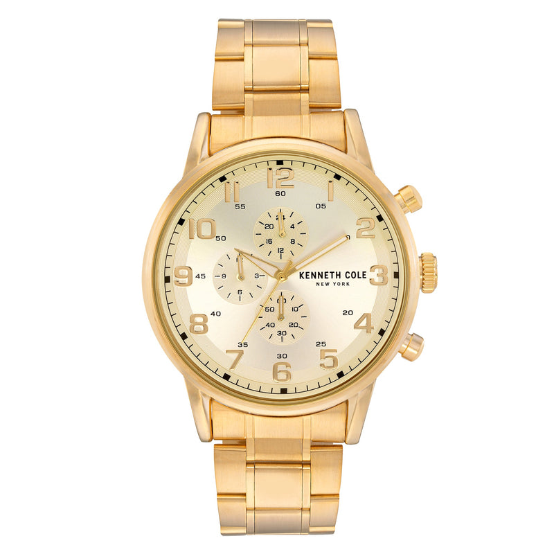 Chronograph Watch - Kenneth Cole Men's Gold Watch KC51092001