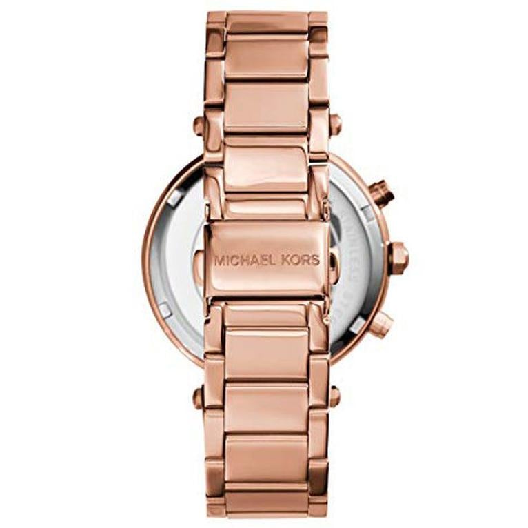 Chronograph Watch - Michael Kors MK5491 Ladies Parker Rose Gold Chronograph Watch