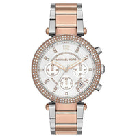 Chronograph Watch - Michael Kors MK5820 Ladies Parker Rose Gold Chronograph Watch