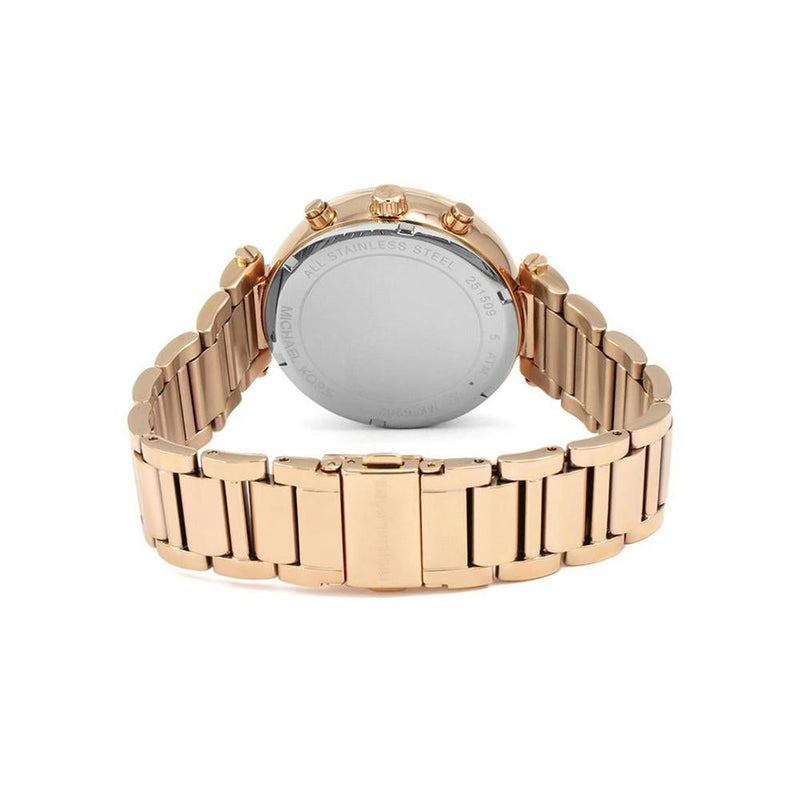Chronograph Watch - Michael Kors MK6282 Ladies Sawyer Rose Gold Watch