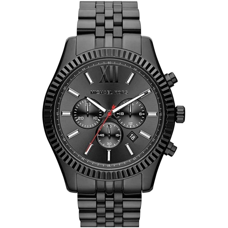 Chronograph Watch - Michael Kors MK8320 Men's Lexington Black Watch