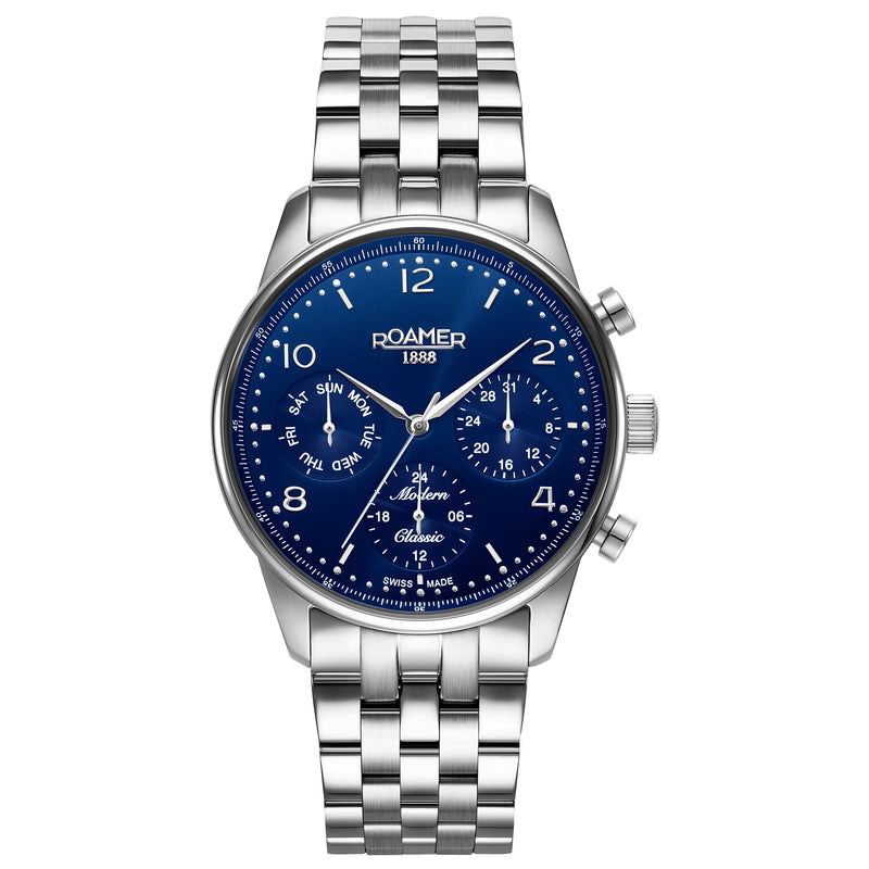 Chronograph Watch - Roamer 509902 41 44 20 Modern Classic Men's Blue Watch