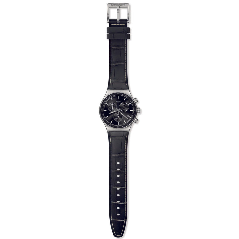 Chronograph Watch - Swatch Carbonium Dream Irony New Season Unisex Blue Watch YVS495