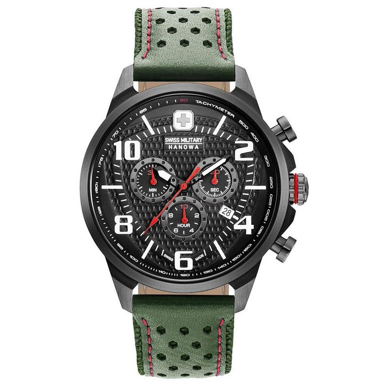 Chronograph Watch - Swiss Military Hanowa Airman Green Watch 06-4328.13.007