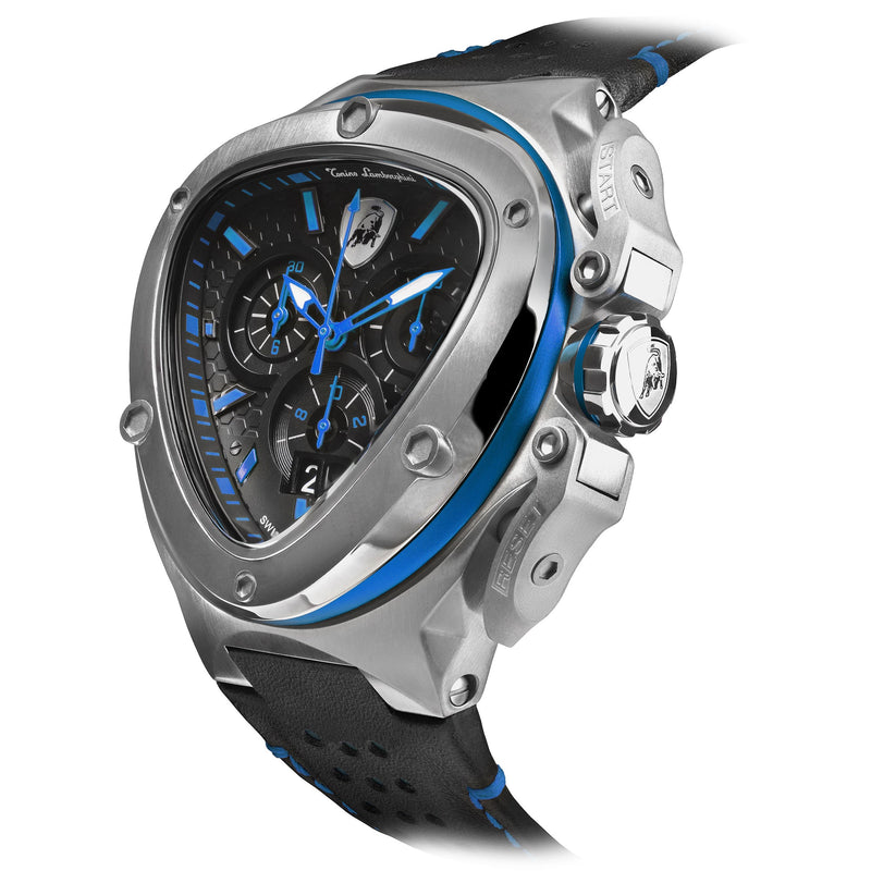 Chronograph Watch - Tonino Lamborghini T9XC-SS Men's Black Spyder X Watch