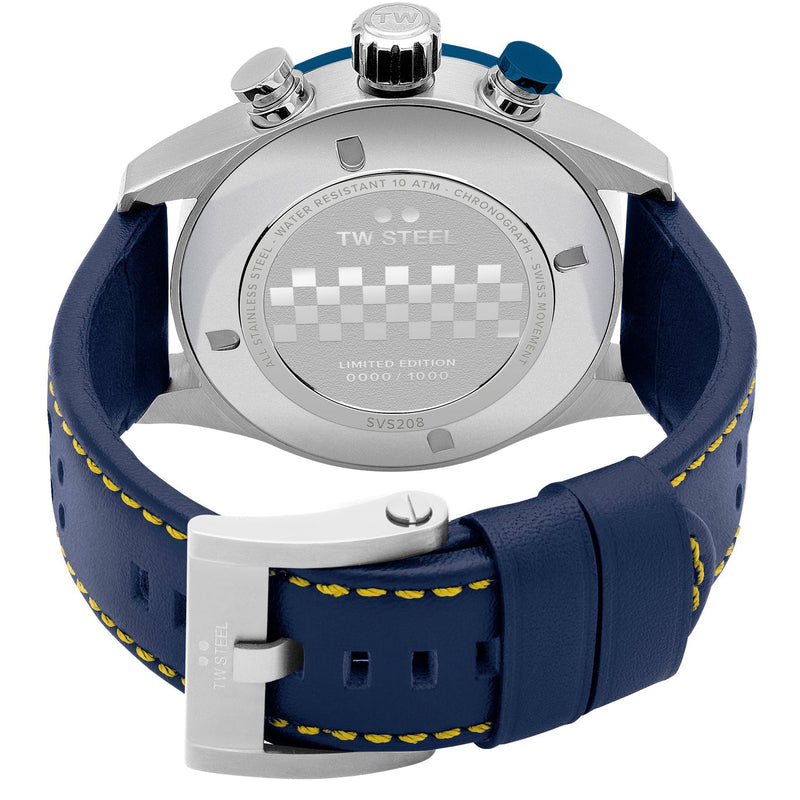 Chronograph Watch - TW Steel Men's Blue Swiss Volante Watch SVS208