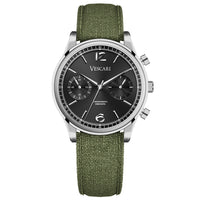 Chronograph Watch - Vescari Chestor Steel Black Chronograph Watch VSC-02SB-4