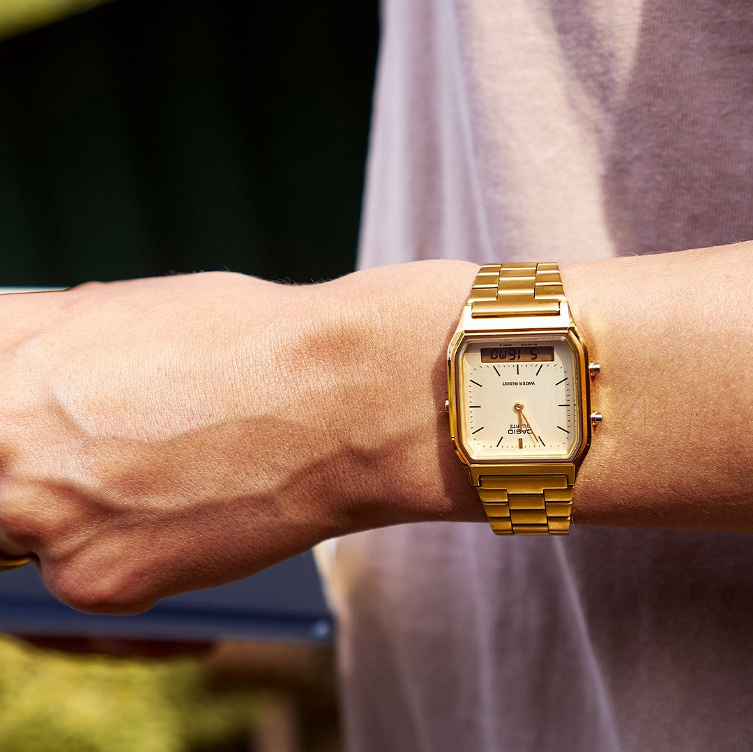 Casio Vintage Unisex Gold Watch AQ 230GA 9DMQYES
