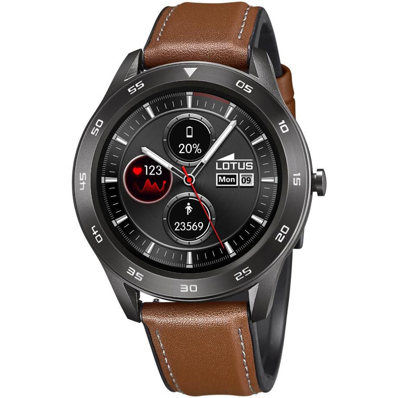 Smart Watch - Lotus L50012/1 Men's Brown Smartime Watch