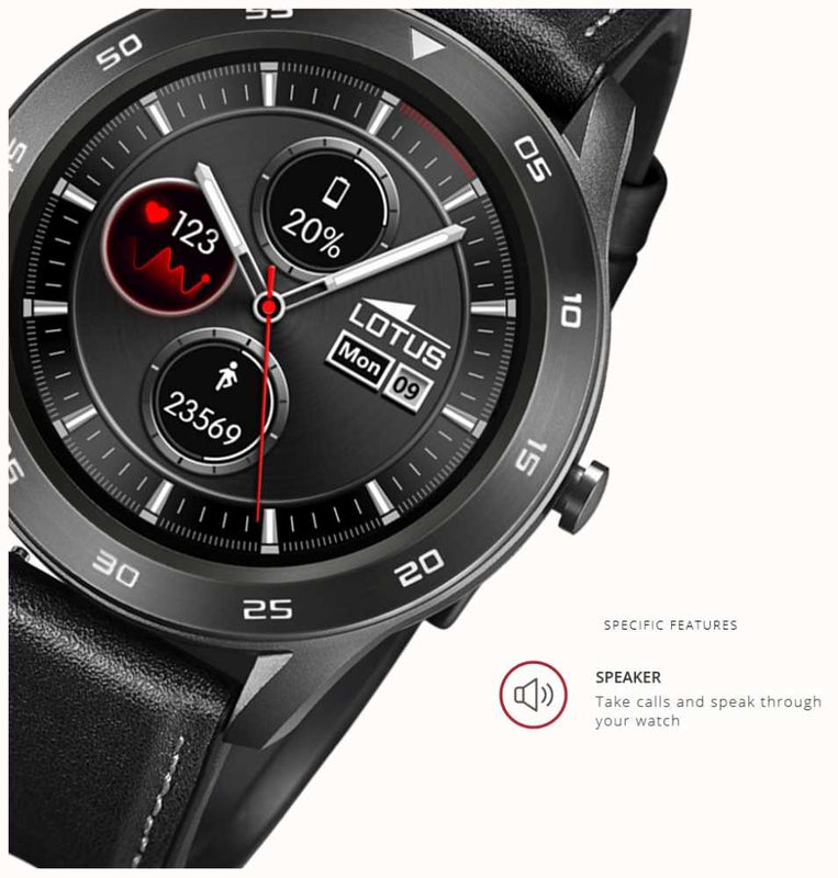 Smart Watch - Lotus L50012/3 Men's Black Smartime Watch