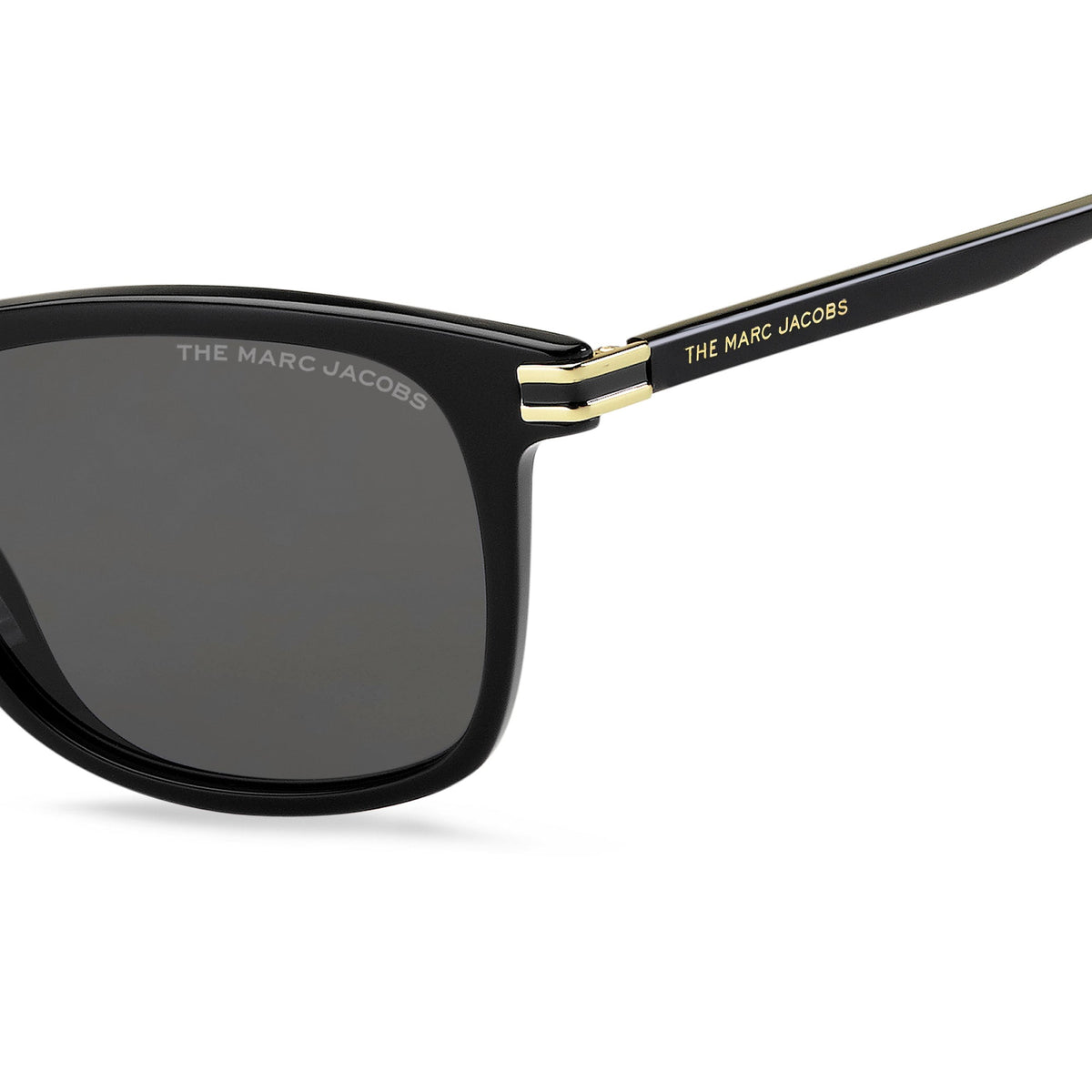 The Marc Jacobs Black Sunglasses with Gold Logo Amazon.com: Marc Jacobs MARC 636/S Black/Grey Shaded 59/14  main image 4