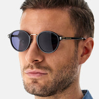 Sunglasses - Marc Jacobs MARC 533/S 2M2 49IR Men's Black Gold Sunglasses