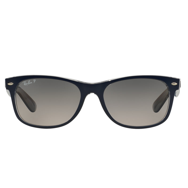 Sunglasses - Ray-Ban 0RB2132 6053M3 55 (RB46) Men's New Wayfarer Matte Blue Sunglasses