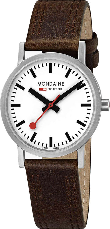 Mondaine Ladies Watch Classic White Brown A658.30323.16SBT