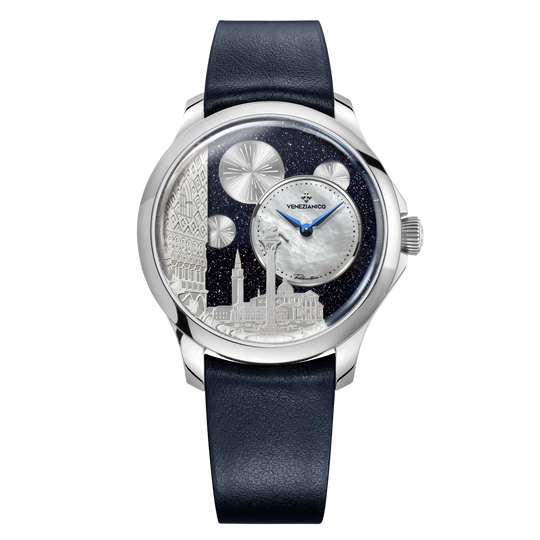 Venezianico Redentore Bellanotte Men’s Automatic Blue Silver Watch 1221575