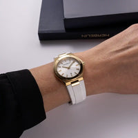 Herbelin Cap Camarat Ladies Gold White Watch 14545P1N11CW