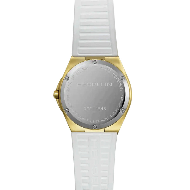Herbelin Cap Camarat Ladies Gold White Watch 14545P1N11CW