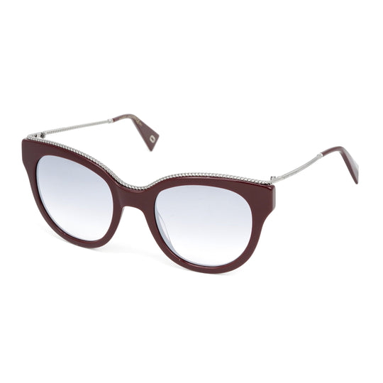 Marc Jacobs Women's Round Sunglasses Dark Red Mirrored Grey MARC 165/S LHF