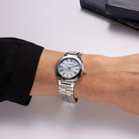 Herbelin Newport Slim Ladies White Mother of Pearl Watch 16922B09