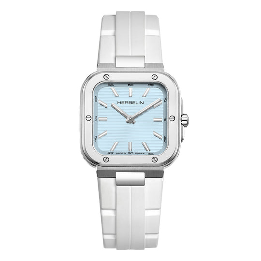 Herbelin Cap Camarat Square Ladies Arctic Blue Watch 17546A25CW