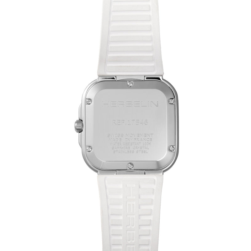 Herbelin Cap Camarat Square Ladies Arctic Blue Watch 17546A25CW