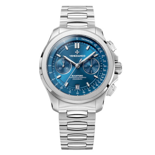 Venezianico Automatic Chronograph Watch Bucintoro 40mm Blue 8221501C