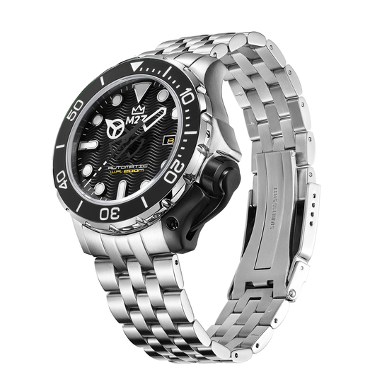 M2Z 200-002X Men's Diver 200 Bracelet Black Watch