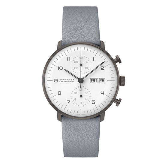 Junghans Max Bill Chronoscope Men's White/Grey Watch 27/4008.02
