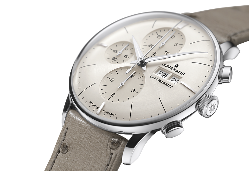 Junghans Meister Chronoscope Men's Beige Grey Watch 27/4223.03