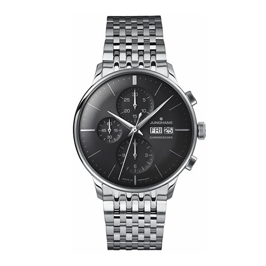 Junghans Meister Chronoscope Men's Black/Silver Watch 27/4324.47