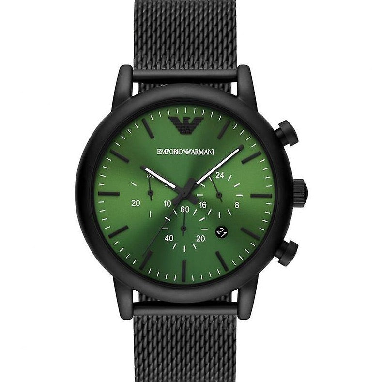 Emporio Armani Men's Luigi Chronograph Watch Mesh