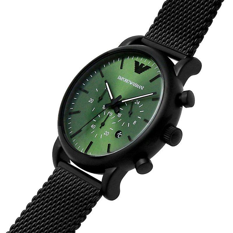 Emporio Armani Men's Luigi Chronograph Watch Mesh