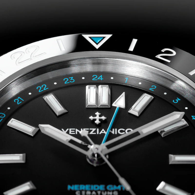 Venezianico Nereide GMT Ceratung Black Automatic Men's Watch 4521500S