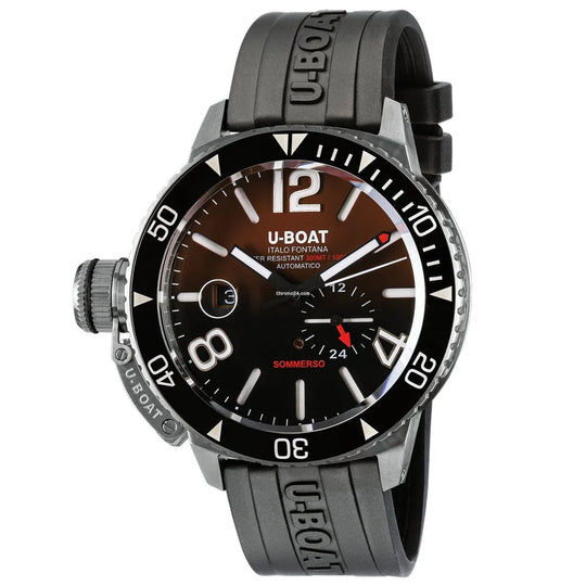 U-Boat Sommerso Ceramic Bordeaux Men's Black Watch U9521