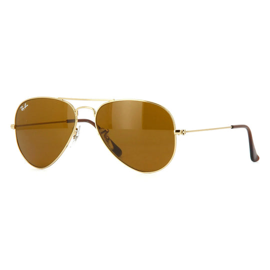 Ray-Ban RB3025 Aviator Classic Gold Brown Sunglasses