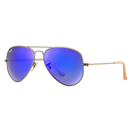 Ray-Ban RB3025 Aviator Bronze Blue Mirror Pilot Sunglasses