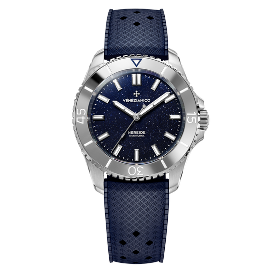 Venezianico Nereide Avventurina 39 Men’s Blue Automatic Diver Watch 3121551