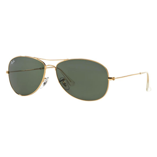 Ray-Ban RB3362 Cockpit Pilot Gold Green Sunglasses