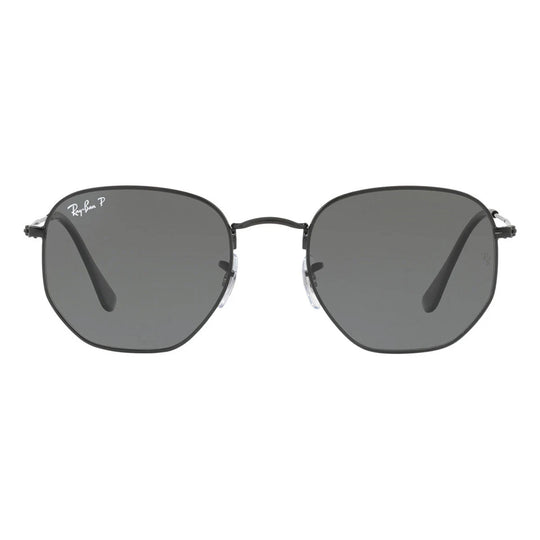 Ray-Ban Hexagonal RB3548N Black Green Polarised Sunglasses