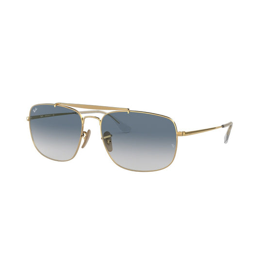 Ray-Ban Colonel RB3560 Gold Blue Gradient Square Sunglasses