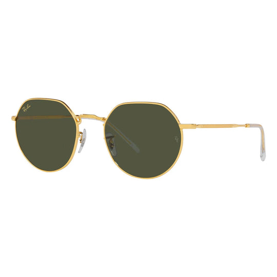 Ray-Ban Jack RB3565 Gold Green Irregular Sunglasses