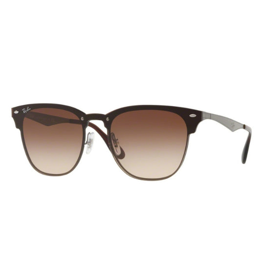 Ray-Ban Blaze Clubmaster RB3576N Gunmetal Brown Gradient Sunglasses