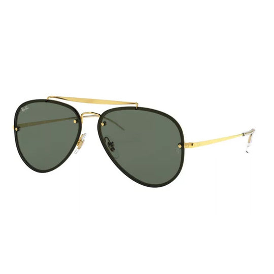 Ray-Ban RB3584N Blaze Aviator Gold Green Sunglasses