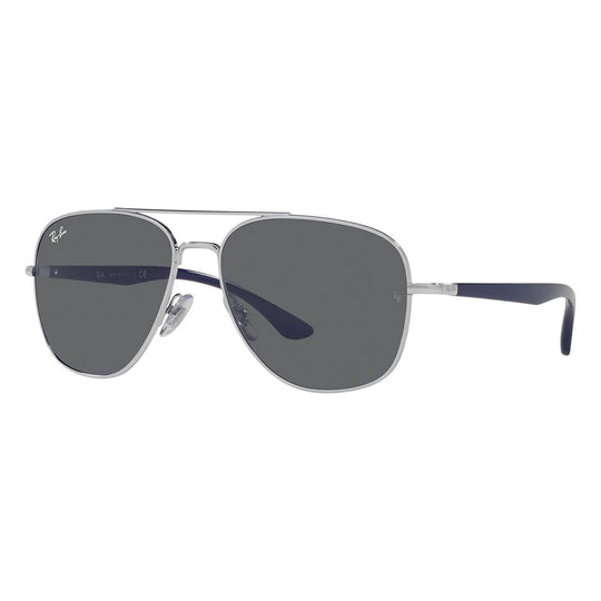 Ray-Ban Square RB3683 Silver Grey Sunglasses